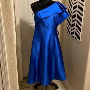 NWT One shoulder Adriana Papell cocktail dress
